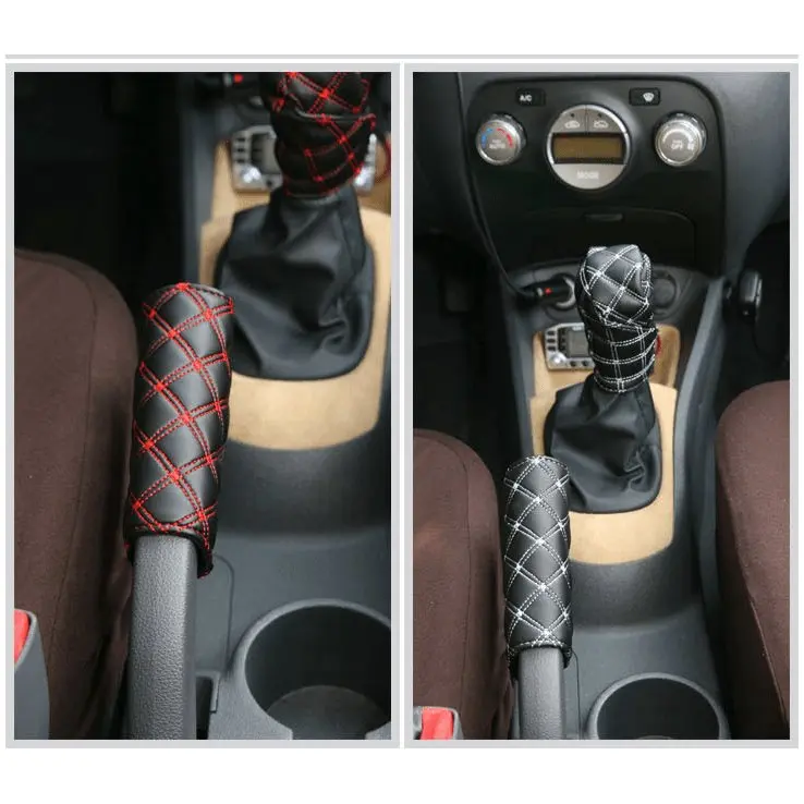 Ensemble de 2 pièces de cache-poussière de levier de vitesse de voiture