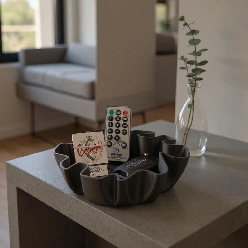 Coupe vide-poche au design organique moderne