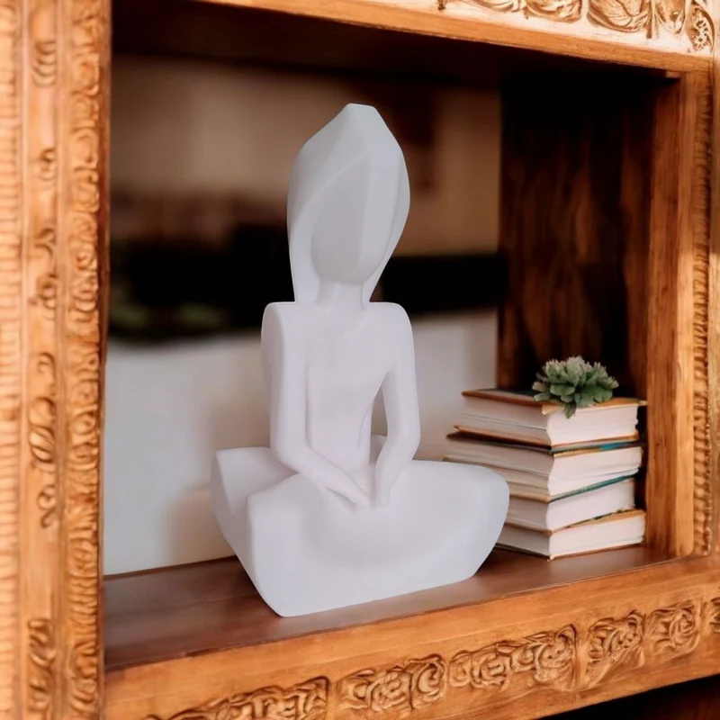 Sculpture minimaliste de la femme silencieuse