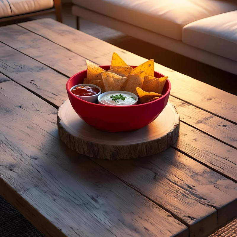 Bol à nachos moderne au design Low Poly