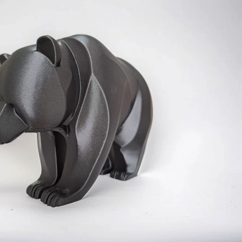Sculpture d'ours minimaliste au design moderne