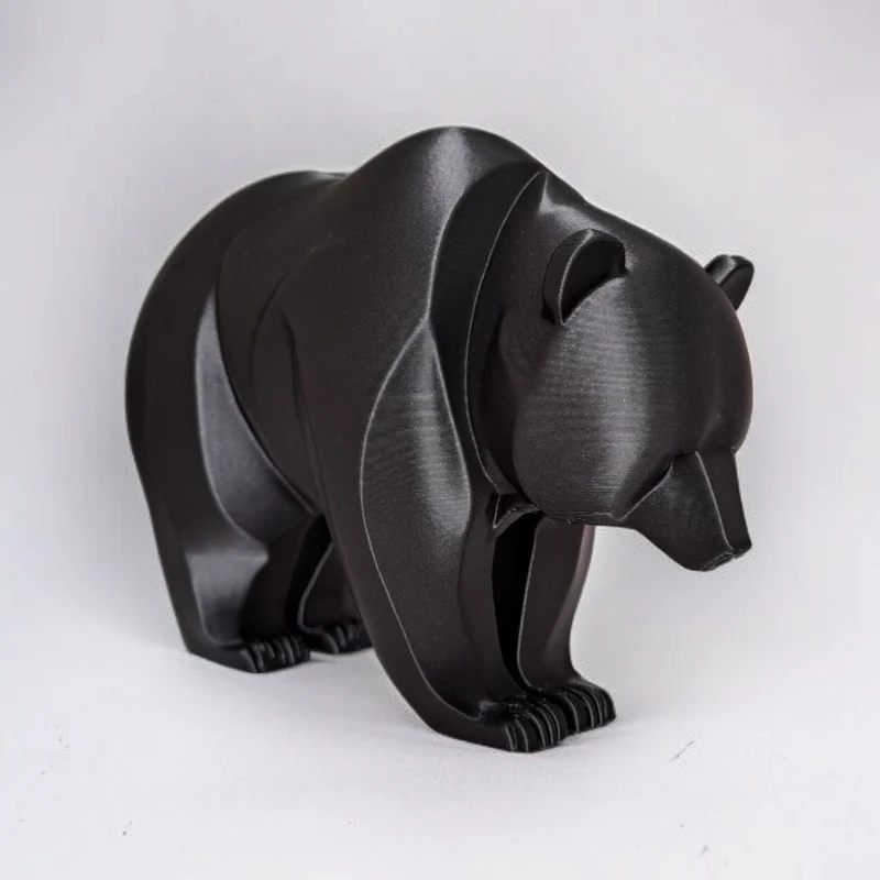 Sculpture d'ours minimaliste au design moderne