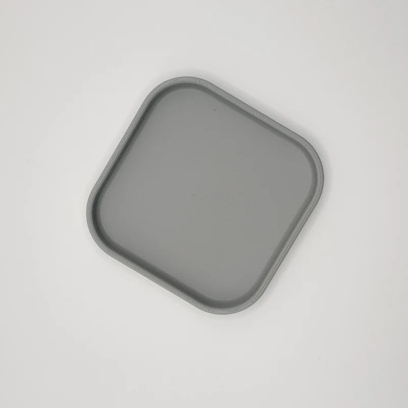 Plateau de rangement carré pour clés et téléphone