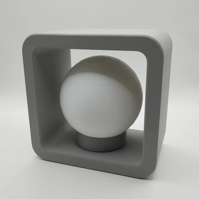 Lampe boule moderne avec cadre pour kit d'éclairage LED