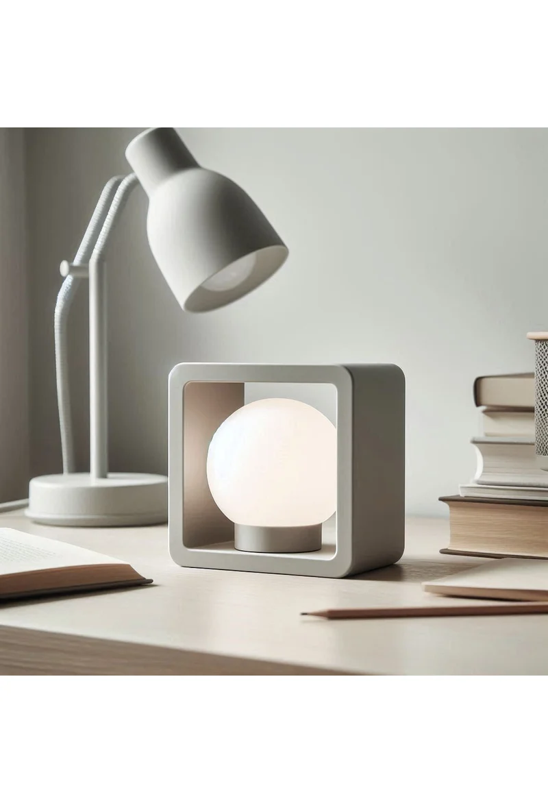 Lampe boule moderne avec cadre pour kit d'éclairage LED