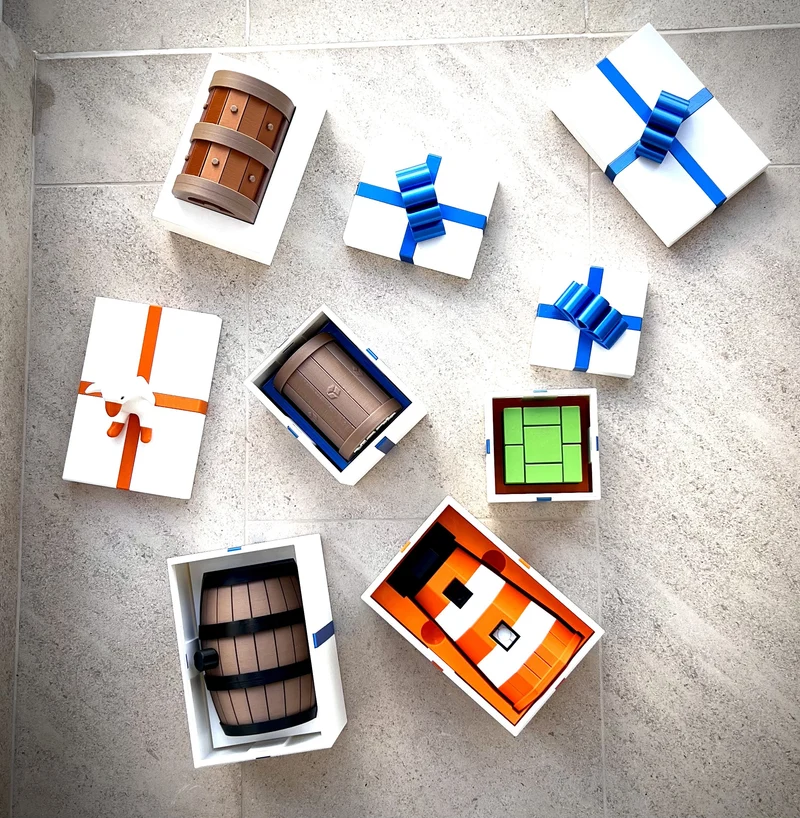 Élégante boîte cadeau pour puzzle de coffre au trésor 3D Printy