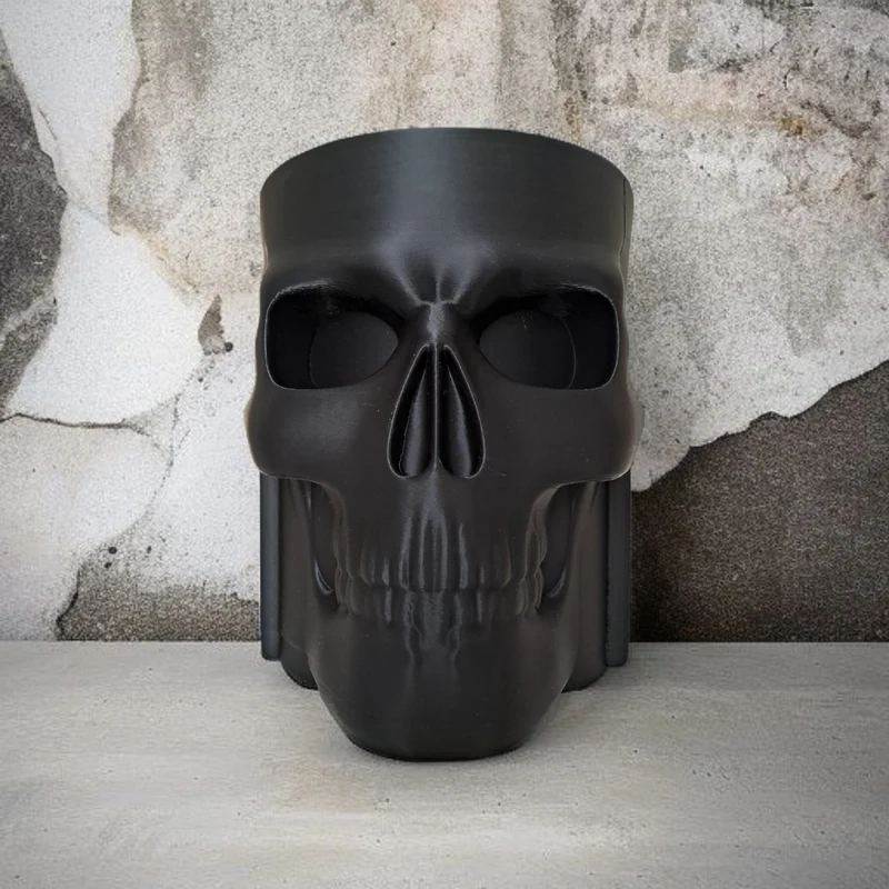 Porte-bouteille et refroidisseur à whisky en forme de crâne