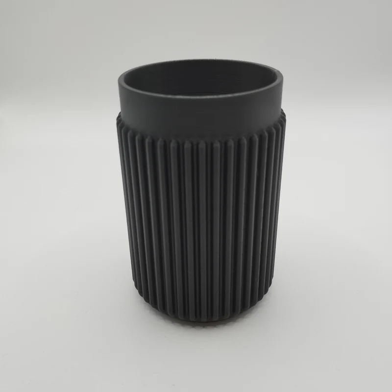 Bougeoir avec design moderne à côtes fendues
