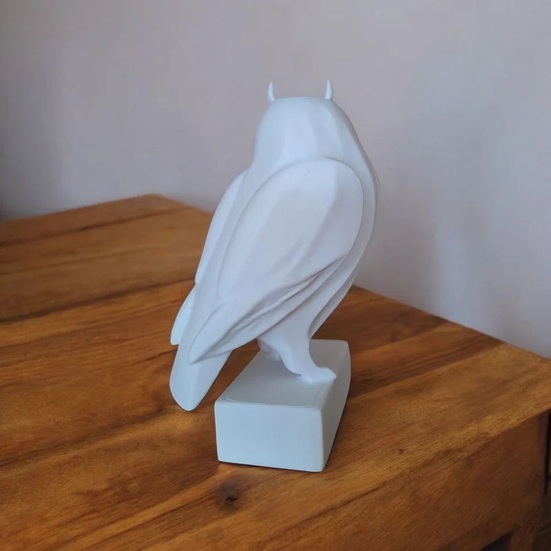 Sculpture de hibou moderne et minimaliste pour la maison