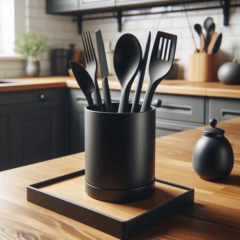 Support moderne et pratique pour ustensiles de cuisine