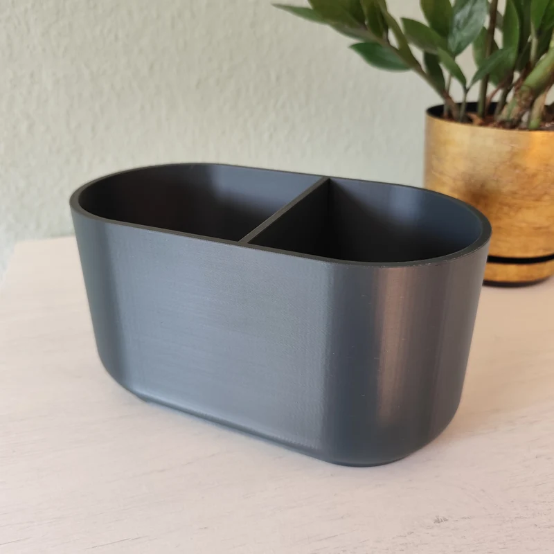 Porte-ustensiles de cuisine moderne avec deux compartiments