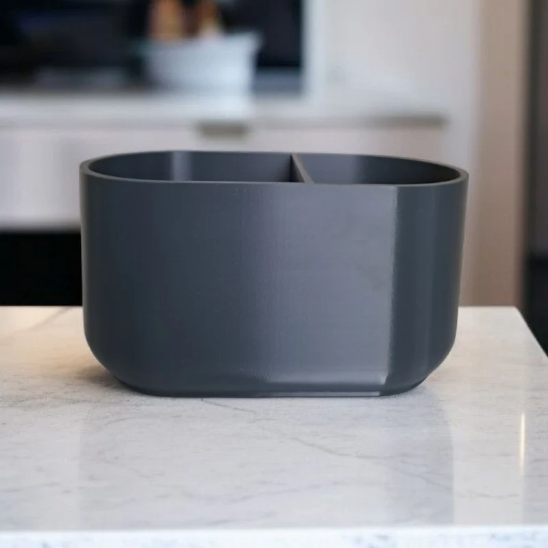 Porte-ustensiles de cuisine moderne avec deux compartiments