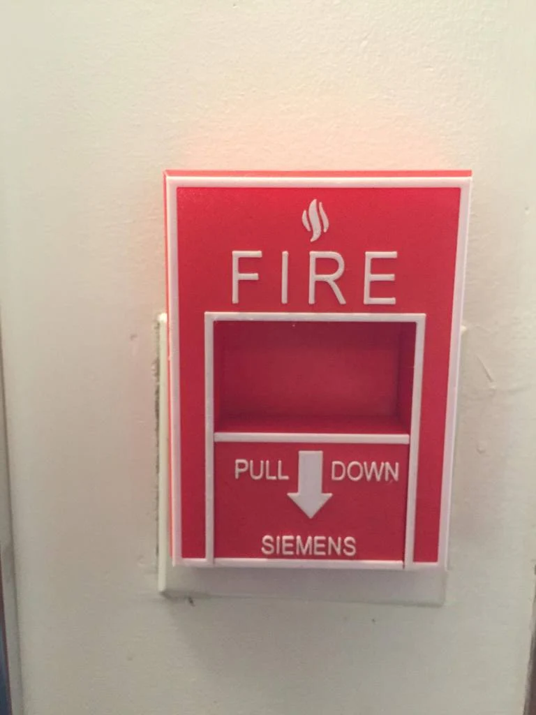 Couvercle décoratif pour interrupteur d'éclairage - Design Alarme Incendie