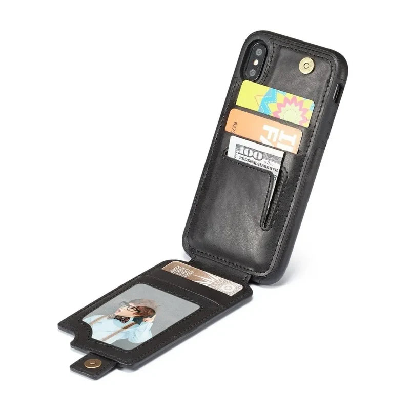 Portefeuille de protection en cuir pour téléphone iPhone X