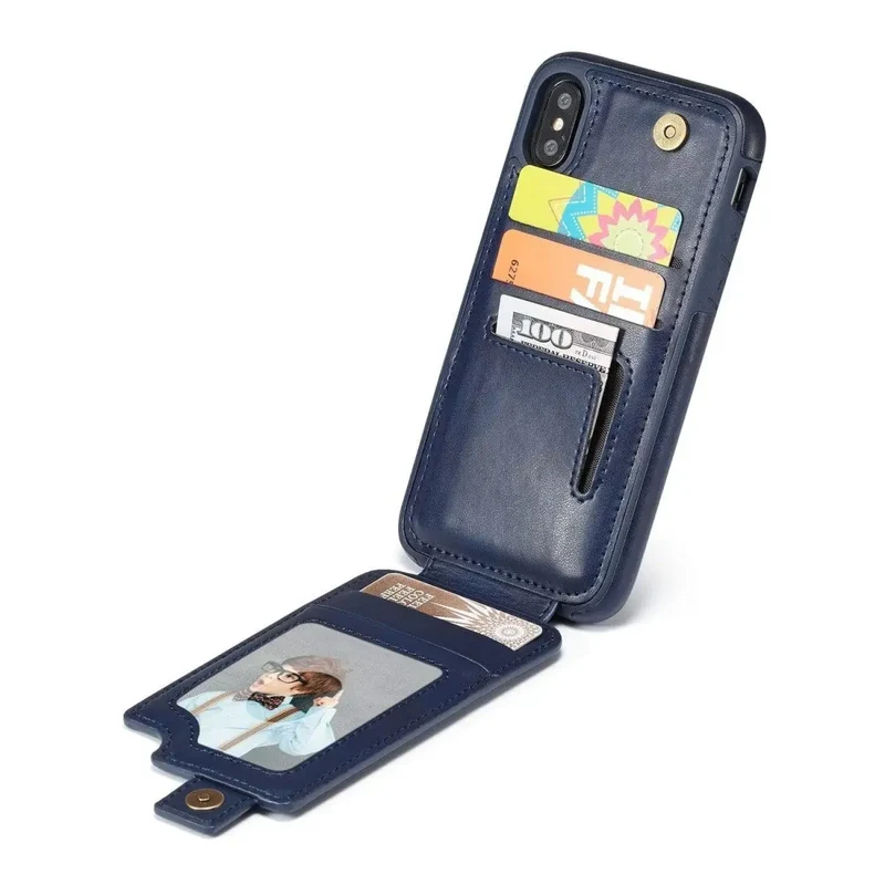 Portefeuille de protection en cuir pour téléphone iPhone X