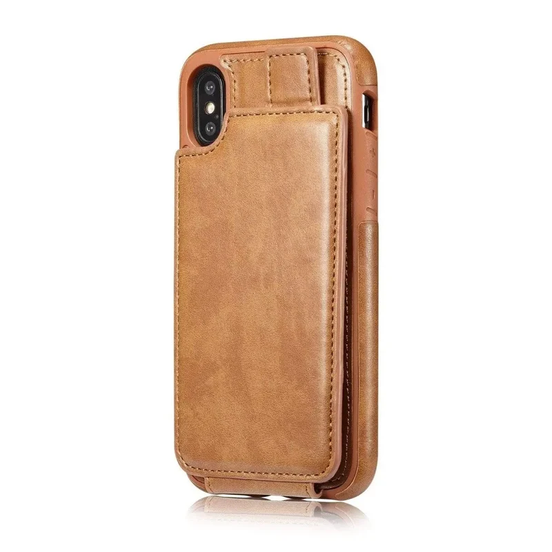 Portefeuille de protection en cuir pour téléphone iPhone X