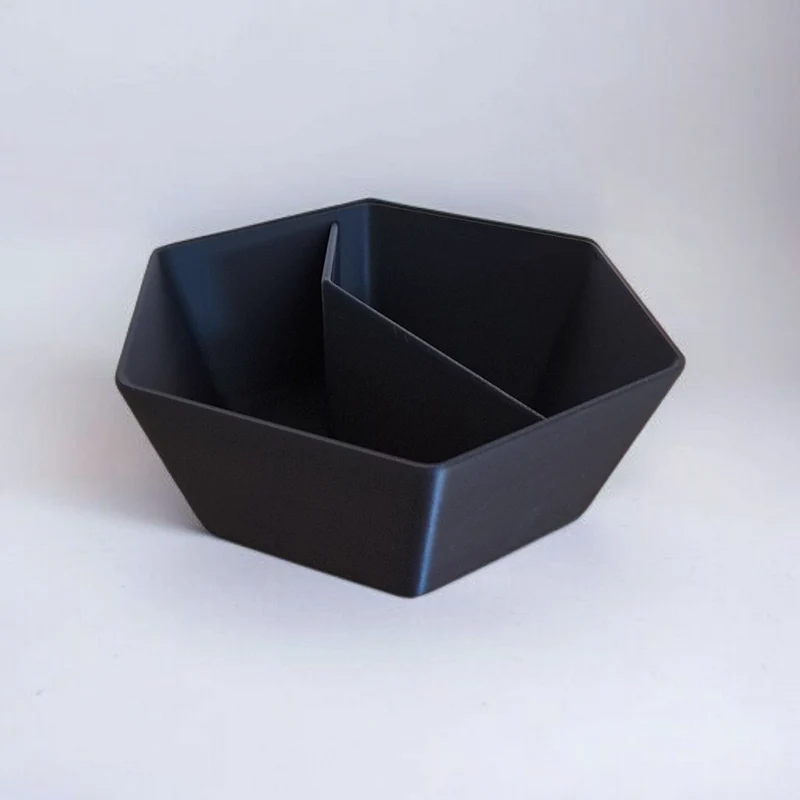 Bol à pistaches minimaliste avec deux compartiments pratiques