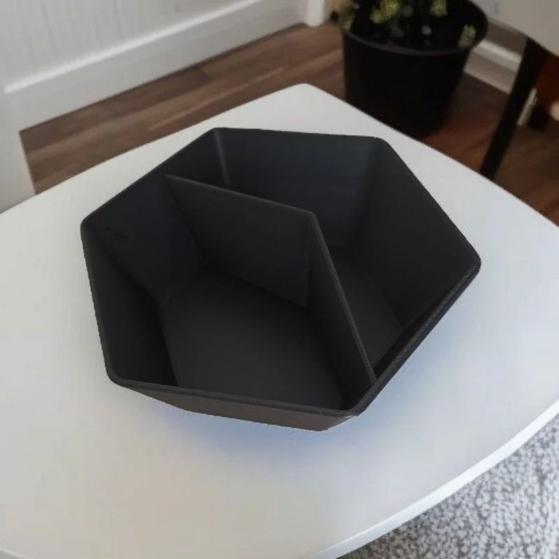 Bol à pistaches minimaliste avec deux compartiments pratiques