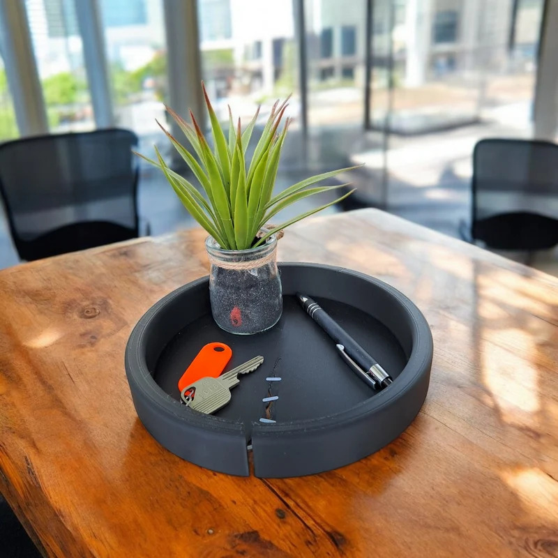 Plateau vide-poche moderne pour clés et petits objets