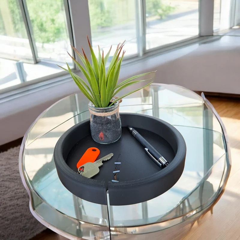 Plateau vide-poche moderne pour clés et petits objets