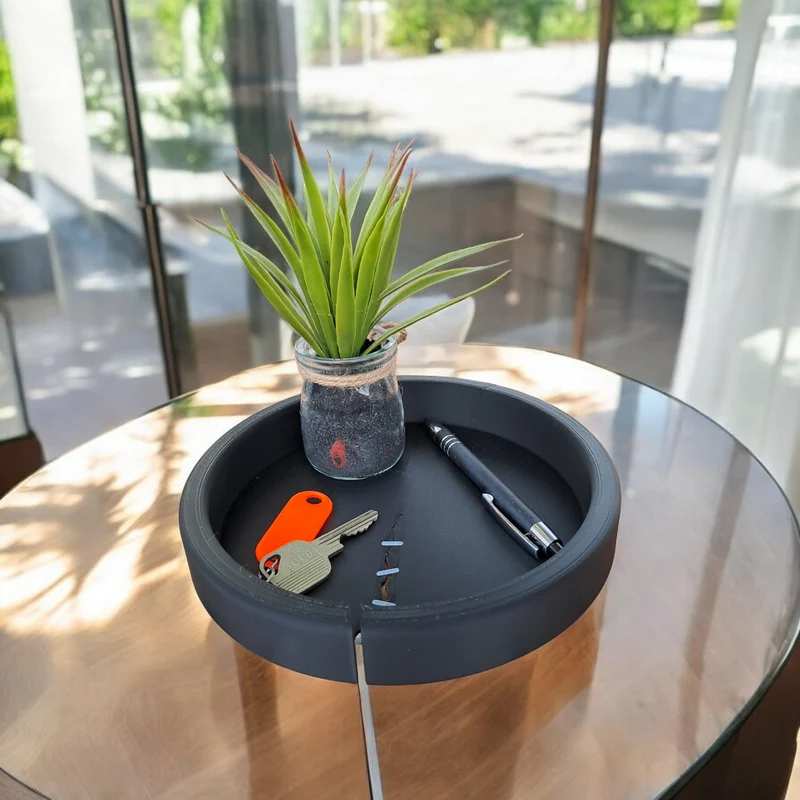 Plateau vide-poche moderne pour clés et petits objets