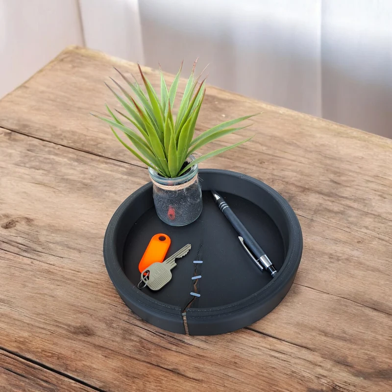 Plateau vide-poche moderne pour clés et petits objets