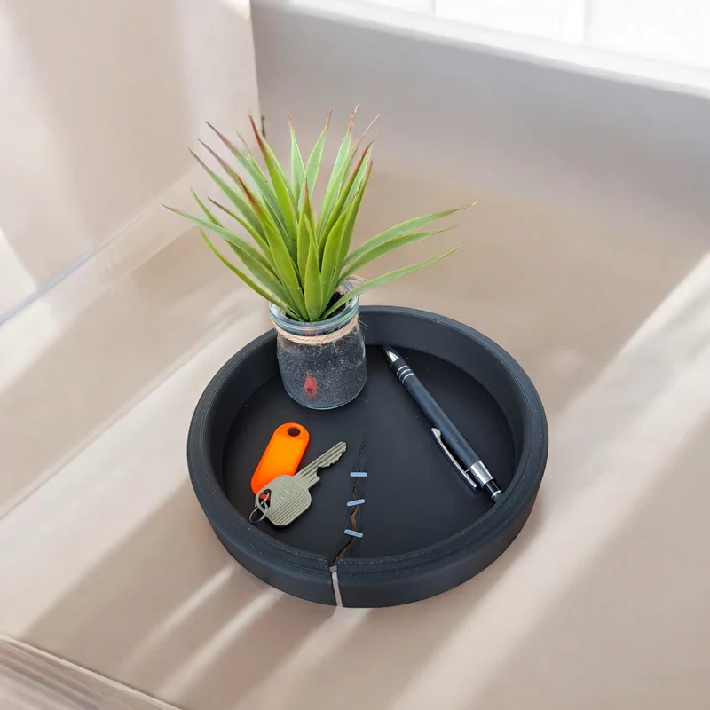 Plateau vide-poche moderne pour clés et petits objets