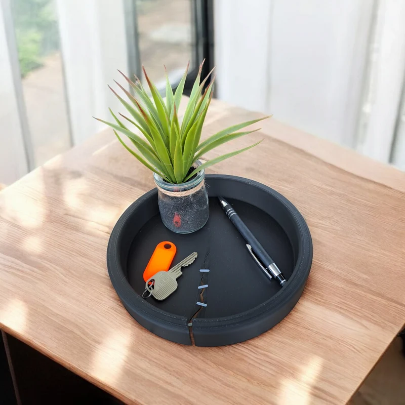 Plateau vide-poche moderne pour clés et petits objets