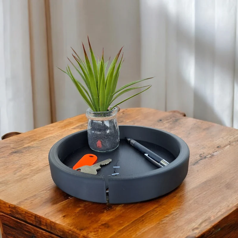 Plateau vide-poche moderne pour clés et petits objets