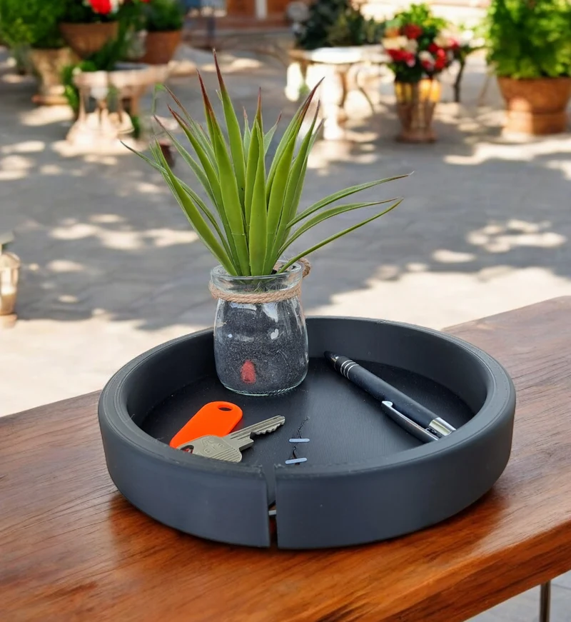 Plateau vide-poche moderne pour clés et petits objets