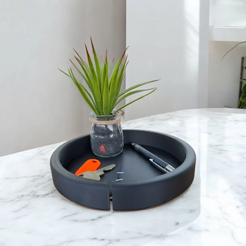 Plateau vide-poche moderne pour clés et petits objets