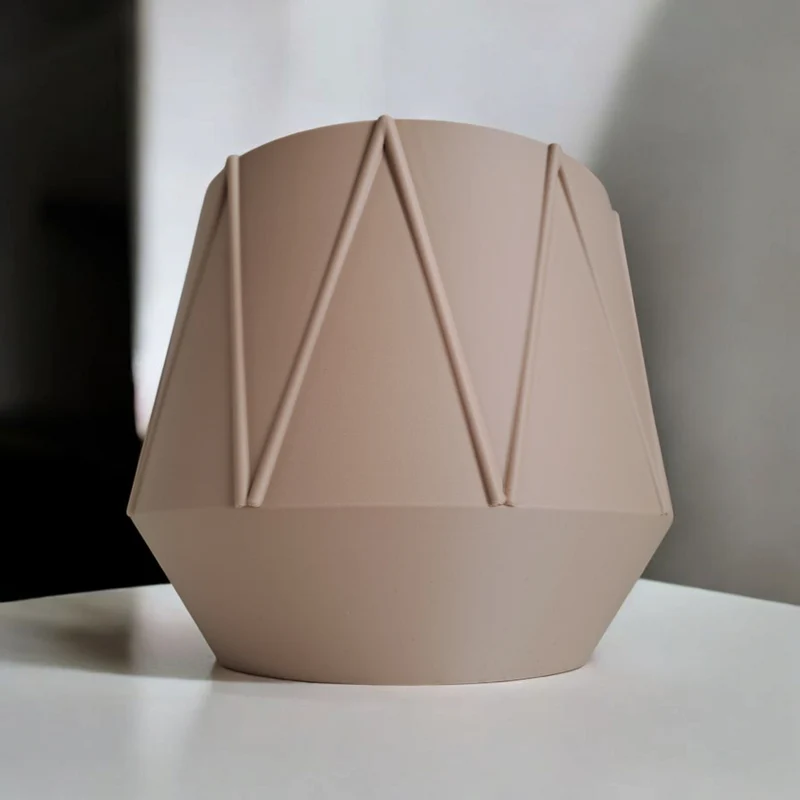 Pot de fleurs moderne GeoBloom avec design géométrique