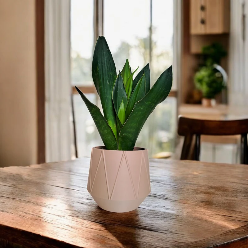 Pot de fleurs moderne GeoBloom avec design géométrique