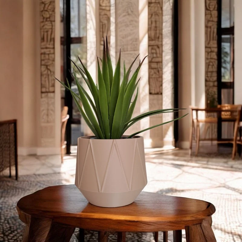 Pot de fleurs moderne GeoBloom avec design géométrique