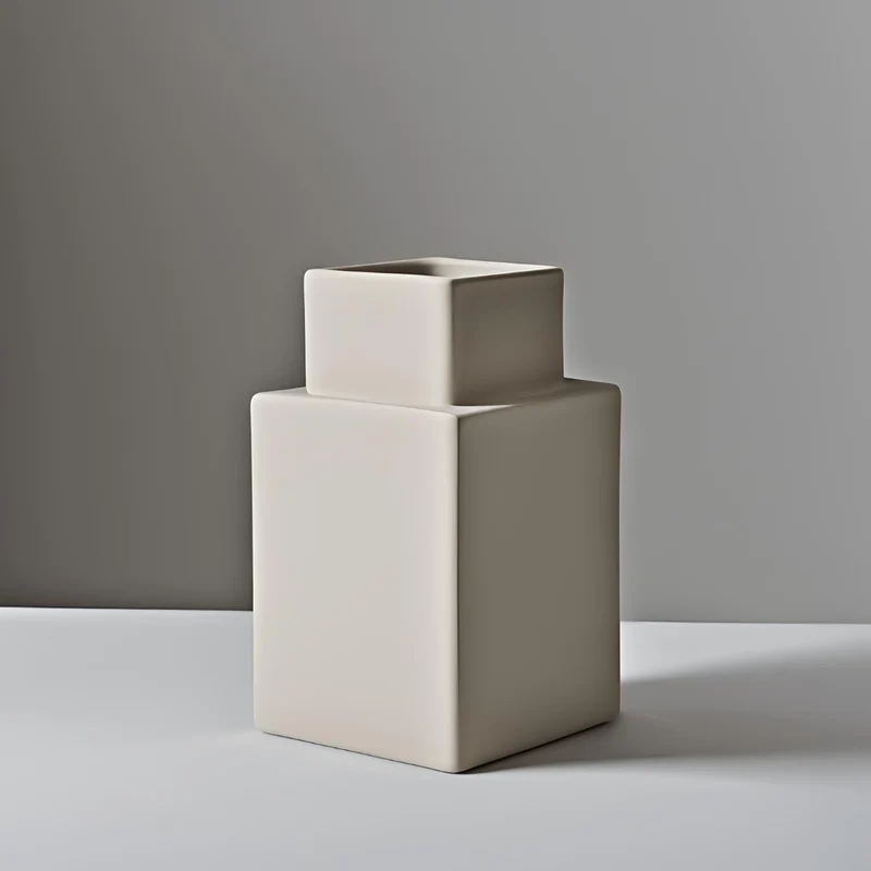 Vase carrée moderne et minimaliste