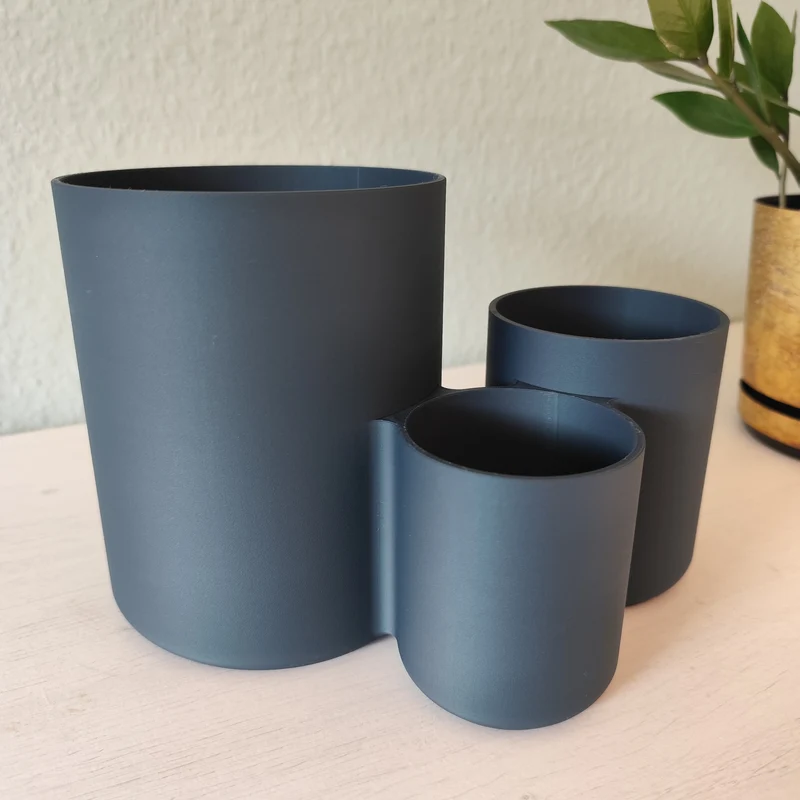 Porte-ustensiles de cuisine moderne avec trois pots