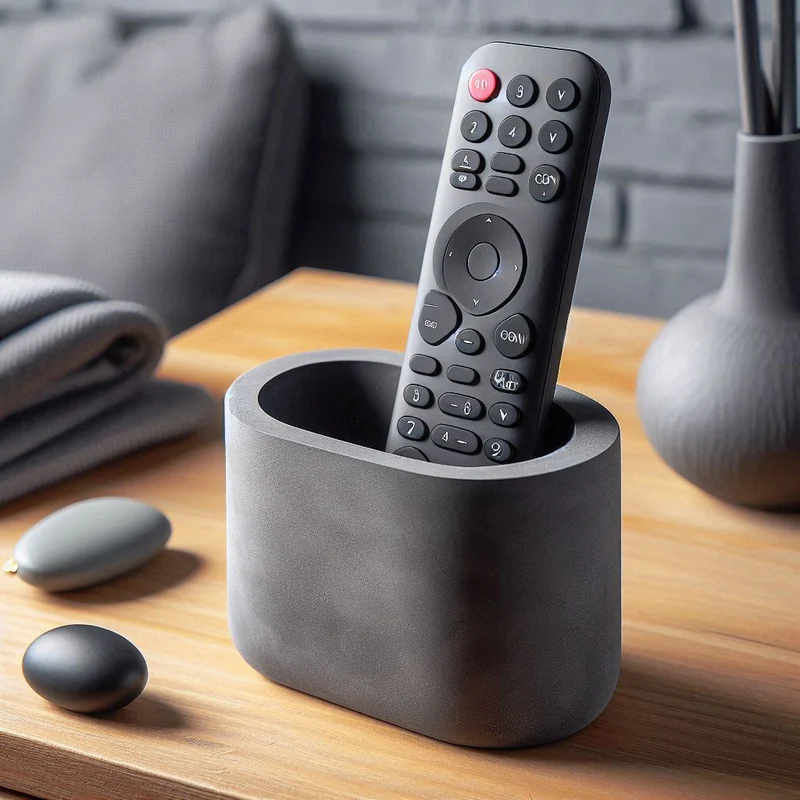 Support arrondi pratique pour télécommandes