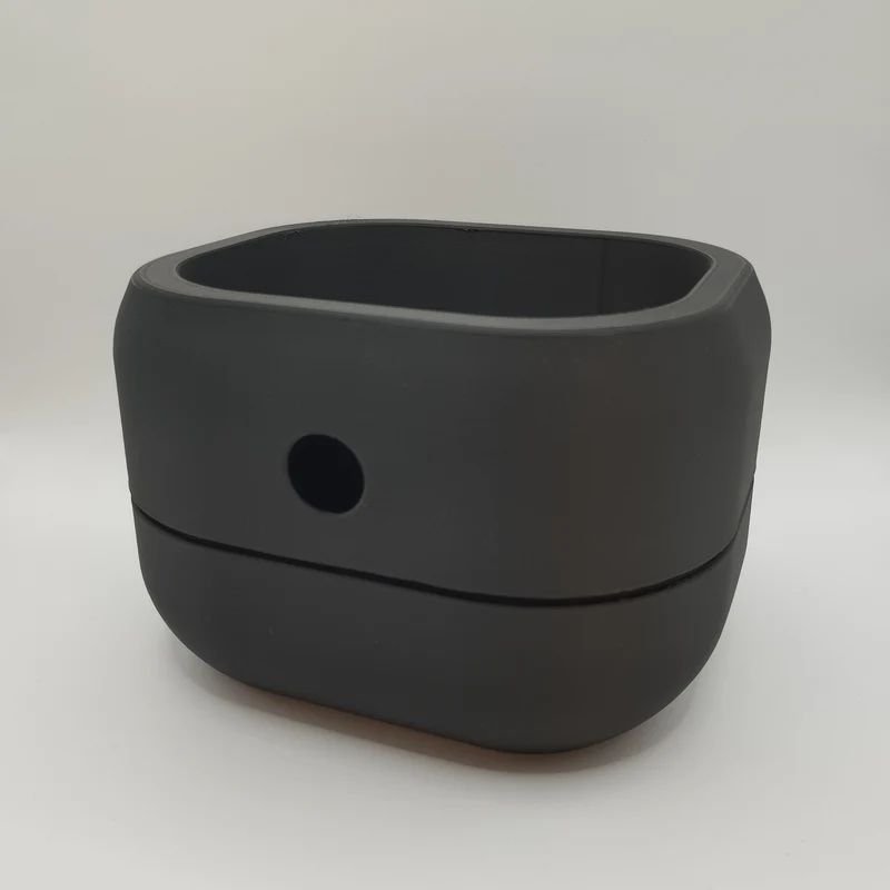 Pot de fleurs auto-arrosant minimaliste avec réservoir d'eau intégré
