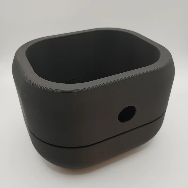 Pot de fleurs auto-arrosant minimaliste avec réservoir d'eau intégré