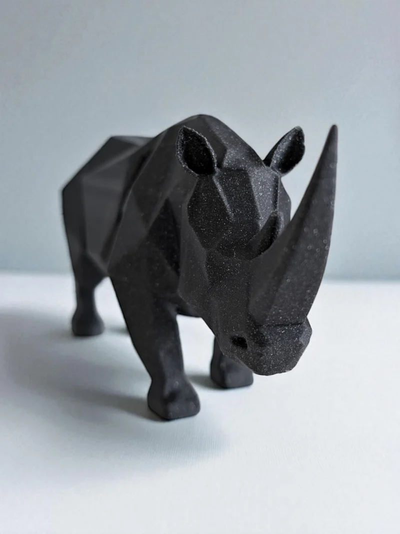 Sculpture de rhinocéros géométrique moderne pour la maison