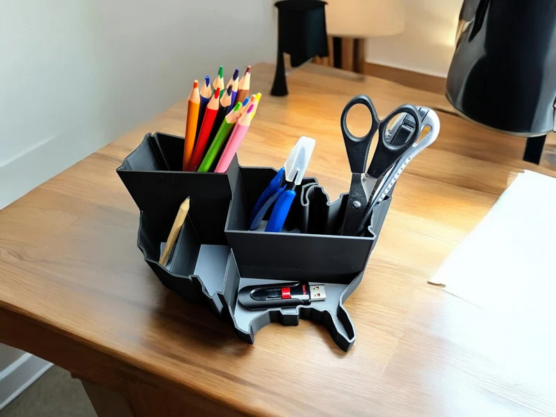 Organisateur de bureau pratique en forme d'États-Unis