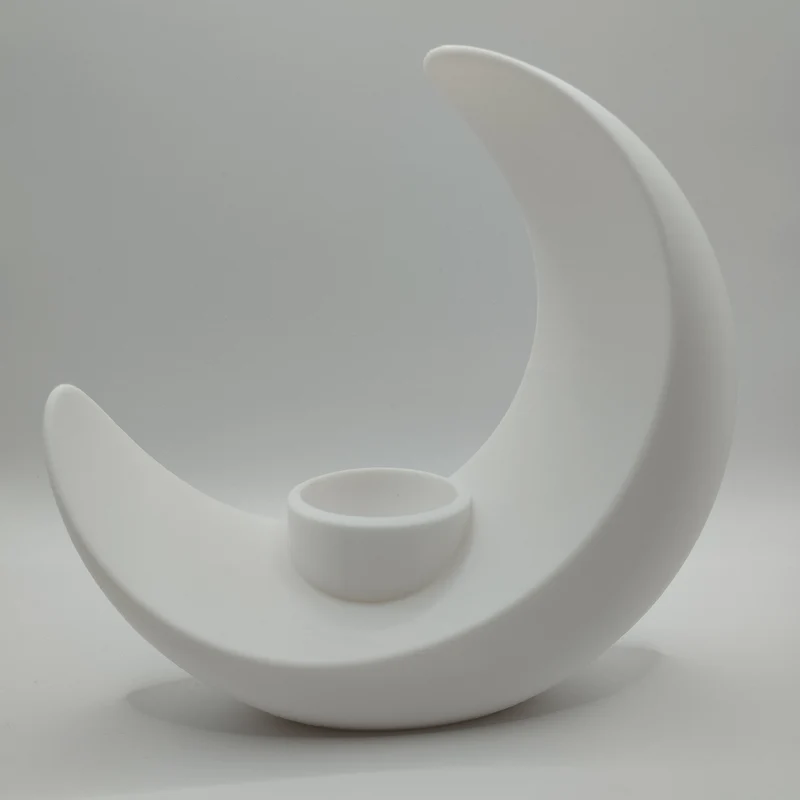 Vase décorative en forme de lune pour fleurs et plantes