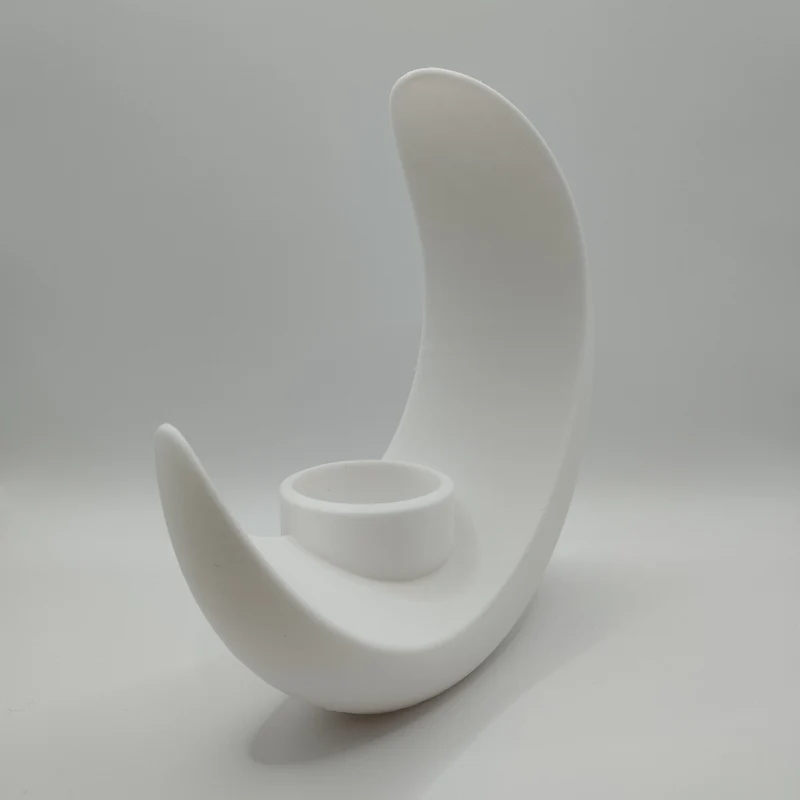 Vase décorative en forme de lune pour fleurs et plantes