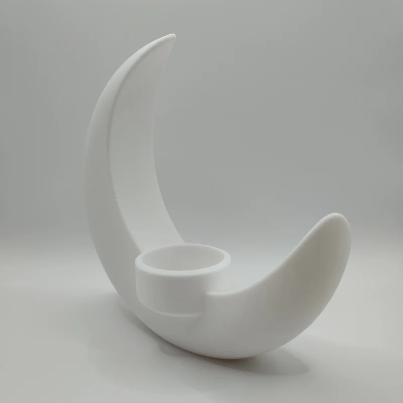 Vase décorative en forme de lune pour fleurs et plantes
