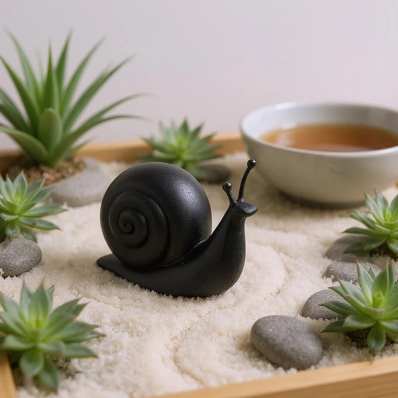 Sculpture d'escargot minimaliste pour un intérieur moderne