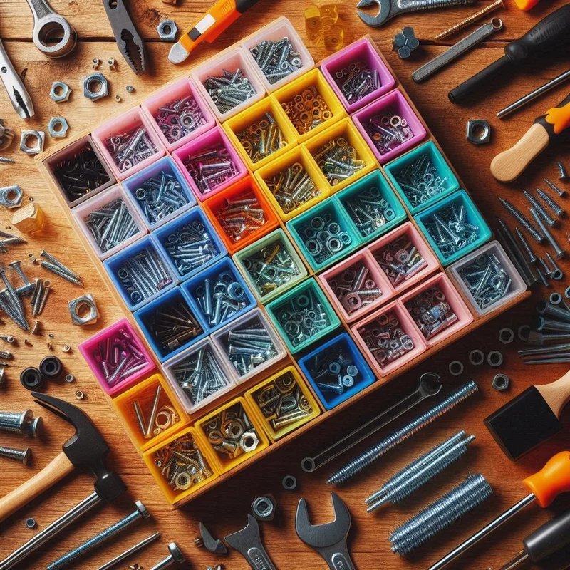 Boîtes d'organisation pour petits objets en plusieurs tailles