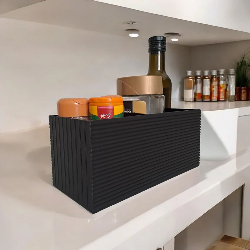 Organisateur de bureau moderne avec surface doublement nervurée