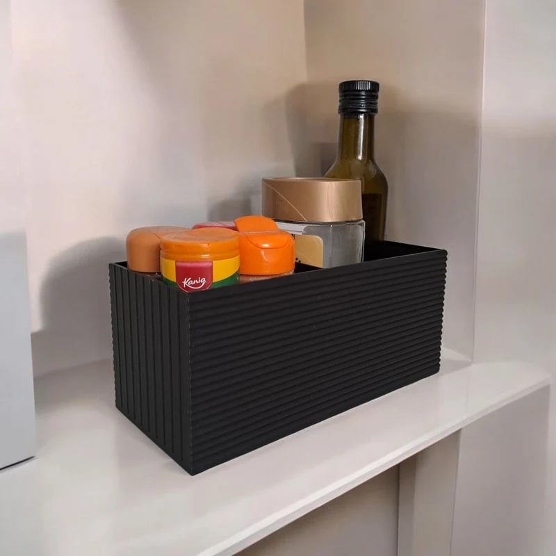 Organisateur de bureau moderne avec surface doublement nervurée