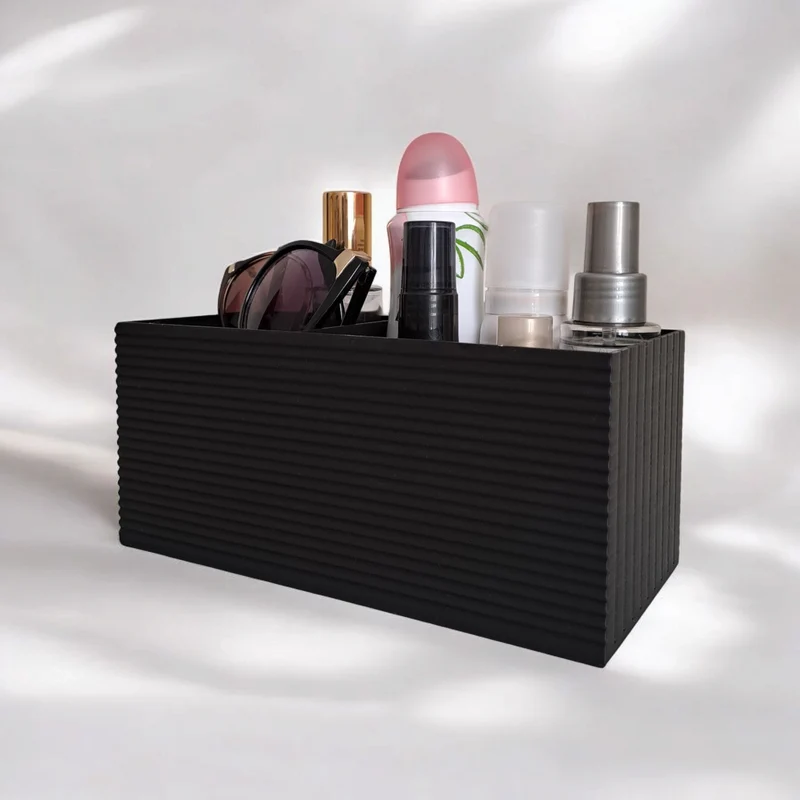 Organisateur de bureau moderne avec surface doublement nervurée