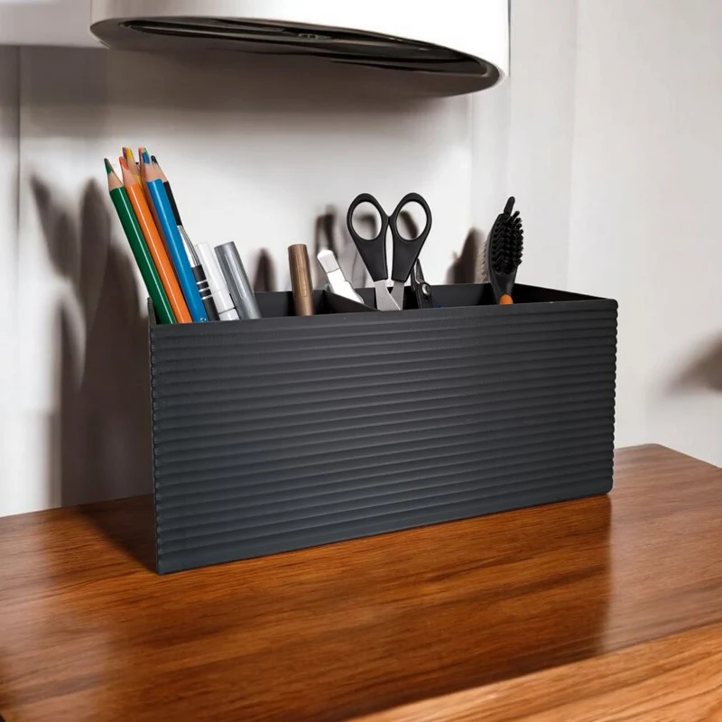 Organisateur de bureau moderne avec surface doublement nervurée